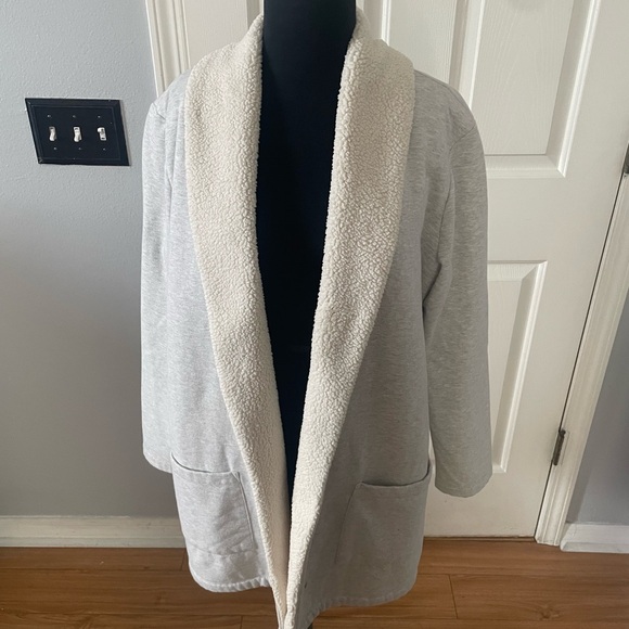 Women Eddie Bauer Snow Lodge Faux Shearling Lined Wrap Jacket Size L - Picture 3 of 6